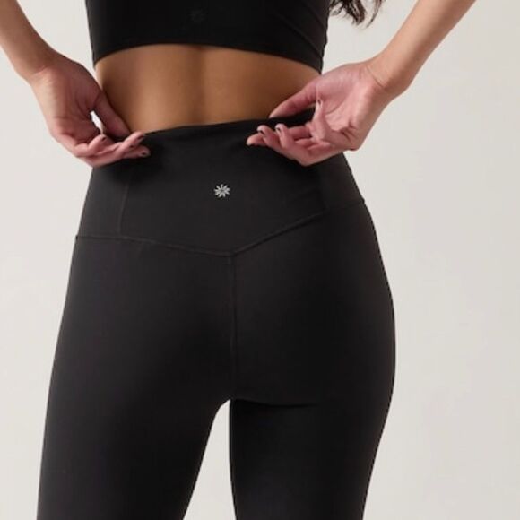 NWT Athleta Elation Flare Black Pant Size M/T - Picture 2 of 8